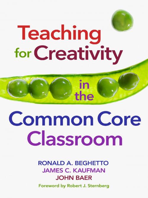 Cover of the book Teaching for Creativity in the Common Core Classroom by Ronald A. Beghetto, James C. Kaufman, John Baer, Teachers College Press