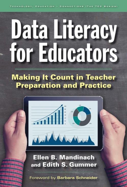 Cover of the book Data Literacy for Educators by Ellen B. Mandinach, Edith S. Gummer, Teachers College Press