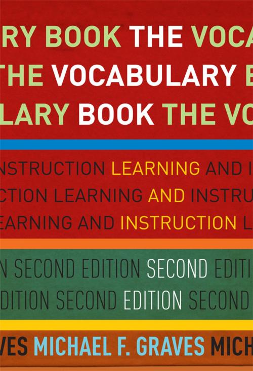 Cover of the book The Vocabulary Book by Michael F. Graves, Teachers College Press