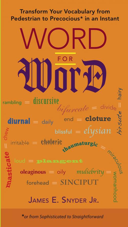 Cover of the book Word for Word by James E. Snyder, Jr., Penguin Publishing Group