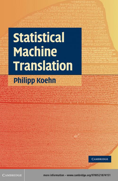 Cover of the book Statistical Machine Translation by Philipp Koehn, Cambridge University Press