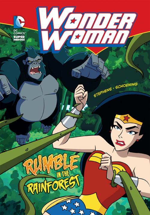 Cover of the book Wonder Woman: Rumble in the Rainforest by Sarah Stephens, Capstone