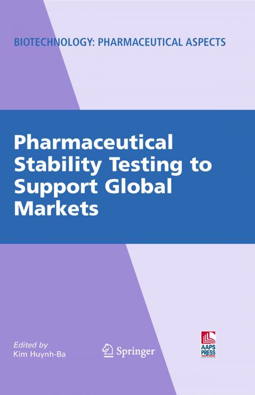 Cover of the book Pharmaceutical Stability Testing to Support Global Markets by , Springer New York