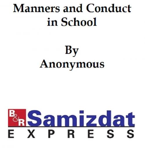 Cover of the book Manners and Conduct, in School and Out (1921), by deans of girls in Chicago high schools by anonymous, B&R Samizdat Express