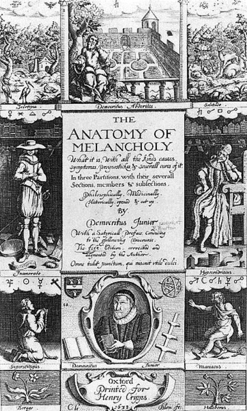 Cover of the book Anatomy of Melancholy by Robert Burton, B&R Samizdat Express