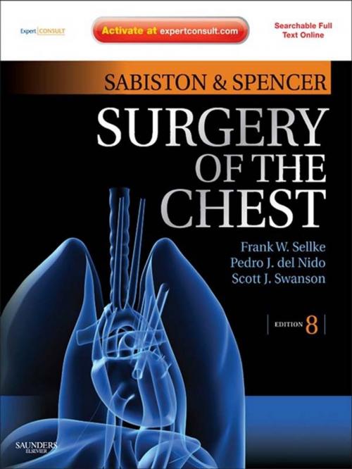 Cover of the book Sabiston and Spencer's Surgery of the Chest E-Book by Frank Sellke, MD, Pedro J. del Nido, MD, Scott J. Swanson, MD, Elsevier Health Sciences