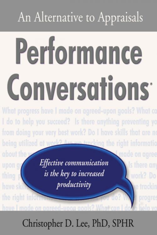 Cover of the book Performance Conversations by Christopher D. Lee, Wheatmark