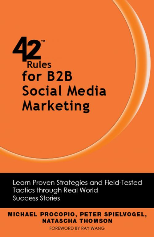Cover of the book 42 Rules for B2B Social Media Marketing by Michael Procopio, Peter Spielvogel, Natascha Thomson, Happy About