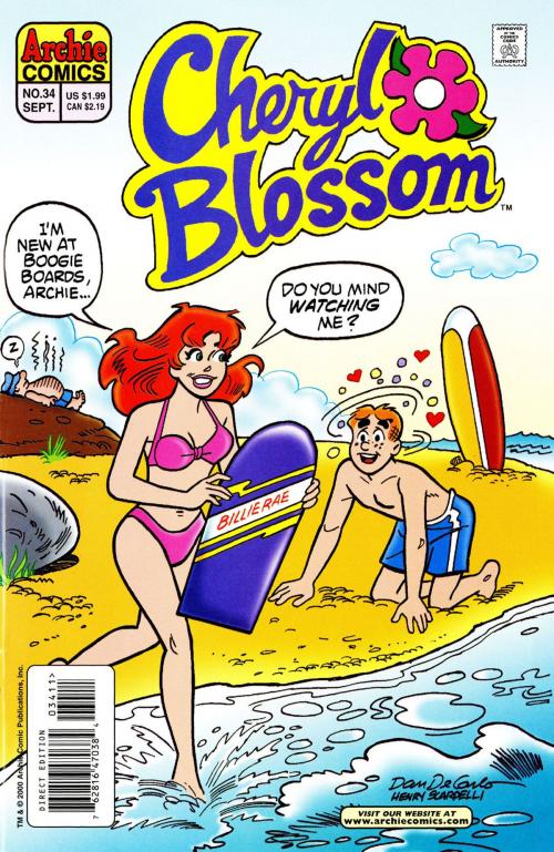 Cover of the book Cheryl Blossom #34 by Holly G!, Jim Amash, Dan DeCarlo, Jon D'Agostino, Bill Yoshida, Stephanie Vozzo, Henry Scarpelli, Archie Comic Publications, INC.