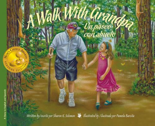 Cover of the book A Walk With Grandpa / Un paseo con abuelo by Sharon K. Solomon, Raven Tree Press