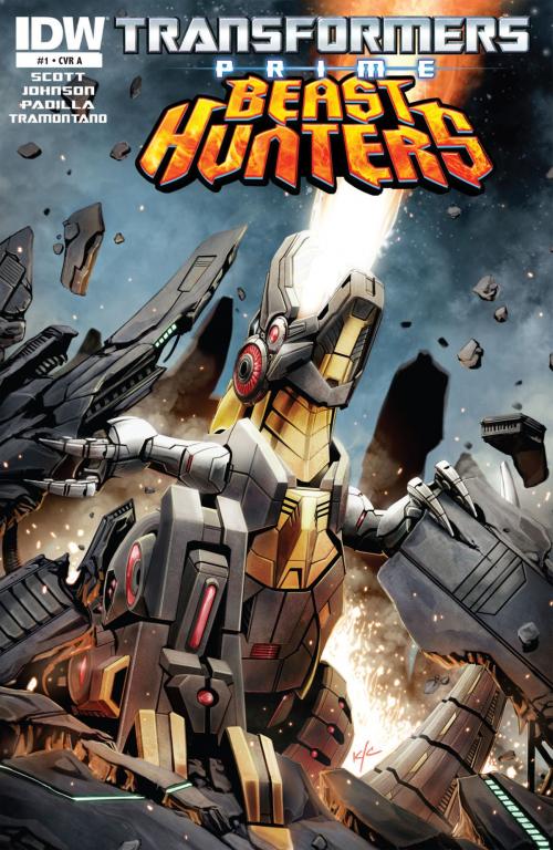 Cover of the book Transformers: Prime - Beast Hunters #1 by Scott, Mairghread; Johnson, Mike; Padilla, Agustin; Christiansen, Ken, IDW Publishing