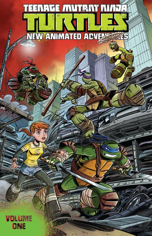 Cover of the book Teenage Mutant Ninja Turtles: New Animated Adventures, Vol. 1 by Byerly, Kenny; Tipton, David; Tipton, Scott; Burnham, Erik; Brizuela, Dario, IDW Publishing