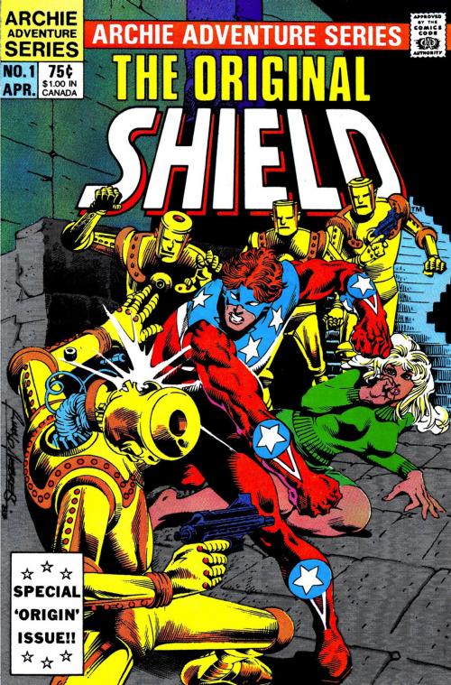 Cover of the book The Original Shield: Red Circle #1 by Dick Ayers, R. Villagran, Tony De Zuniga, Bill Yoshida, Martin Greim, Dark Circle Comics