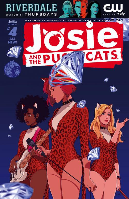 Cover of the book Josie & The Pussycats (2016-) #4 by Marguerite Bennett, Cameron DeOrdio, Audrey Mok, Archie Comic Publications, Inc.