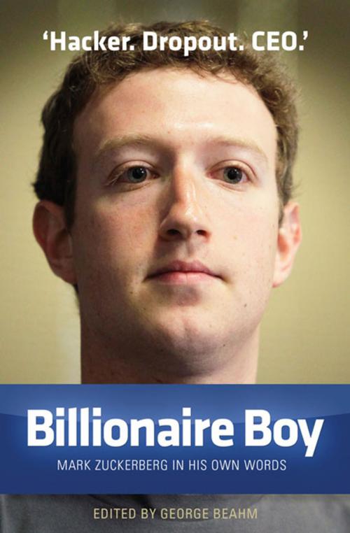 Cover of the book Billionaire Boy by Mark Zuckerberg, Hardie Grant Books