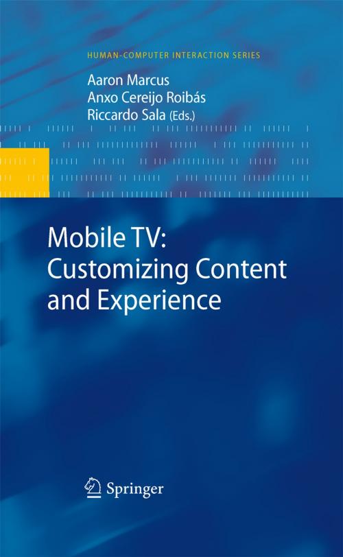 Cover of the book Mobile TV: Customizing Content and Experience by , Springer London