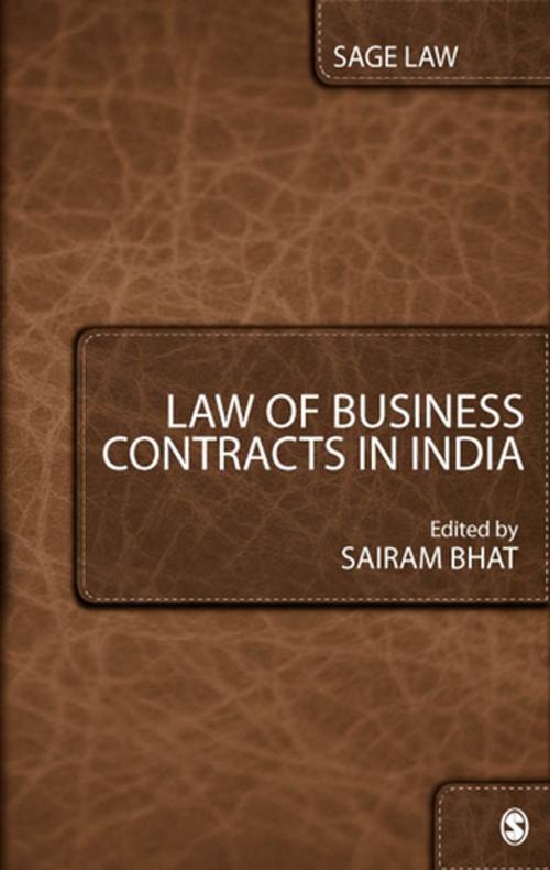 Cover of the book Law of Business Contracts in India by , SAGE Publications