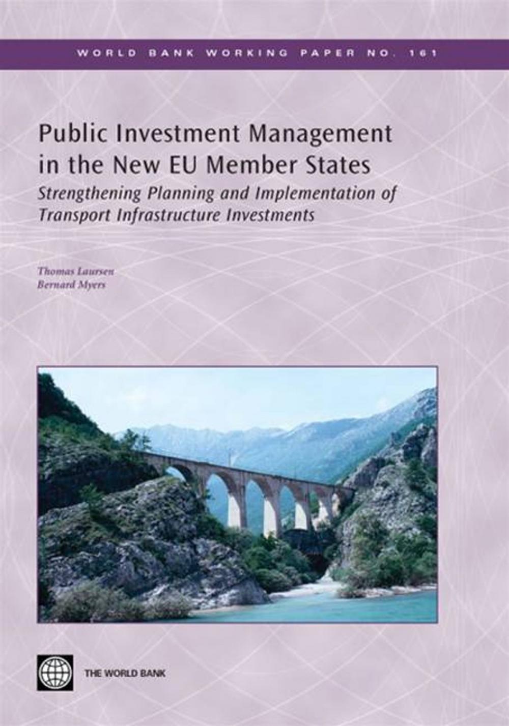 Big bigCover of Public Investment Management In The New Eu Member States: A Pilot Study Of Transport Infrastructure Management