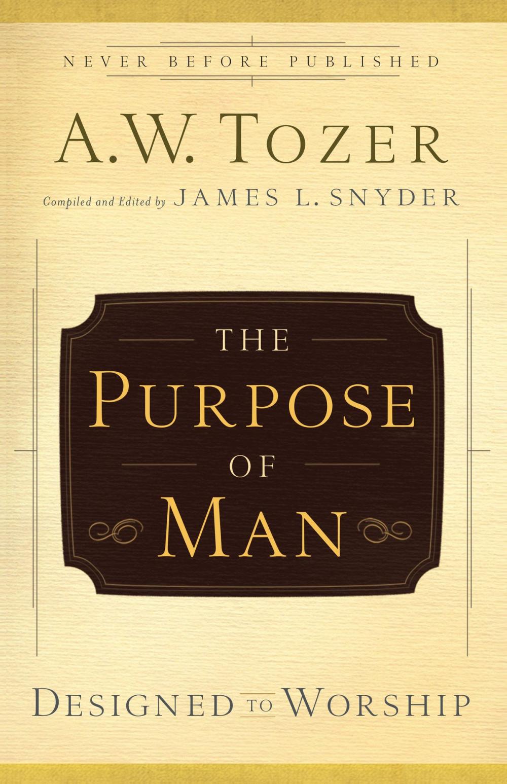 Big bigCover of The Purpose of Man