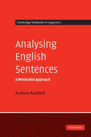 Cover of the book Analysing English Sentences by Christelle Fischer-Bovet