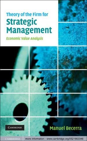 Cover of the book Theory of the Firm for Strategic Management by Kim Yi Dionne