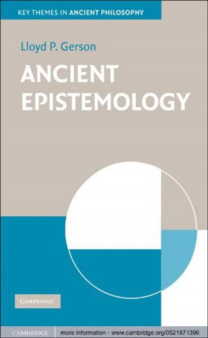 Book cover of Ancient Epistemology