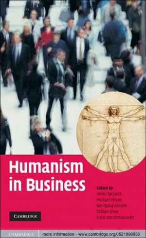 Cover of the book Humanism in Business by Vered Kraus, Yuval Yonay