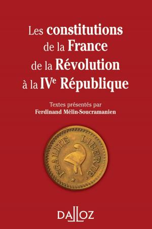 Cover of the book Les constitutions de la France de la Révolution à la IVe République by Guy Carcassonne, Olivier Duhamel