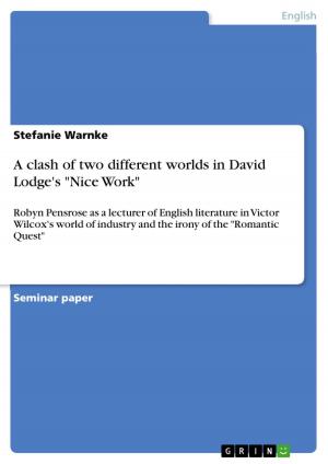 Book cover of A clash of two different worlds in David Lodge's 'Nice Work'