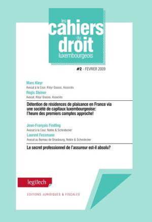 Book cover of Cahier du droit luxembourgeois n°2