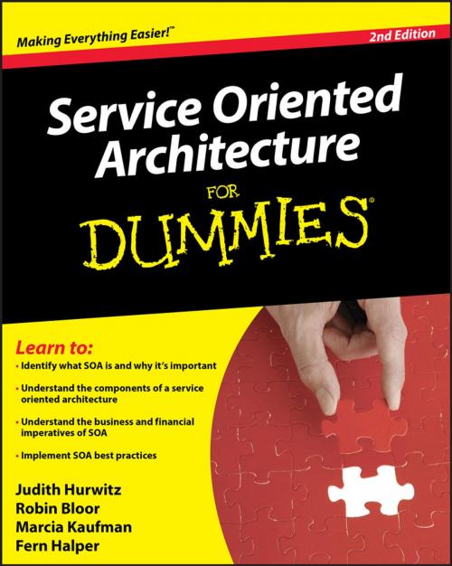 Cover of the book Service Oriented Architecture (SOA) For Dummies by Robin Bloor, Marcia Kaufman, Fern Halper, Judith S. Hurwitz, Wiley