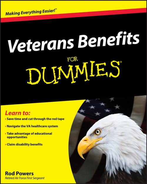 Cover of the book Veterans Benefits For Dummies by Rod Powers, Wiley