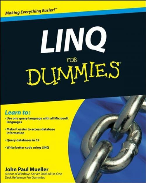 Cover of the book LINQ For Dummies by John Paul Mueller, Wiley