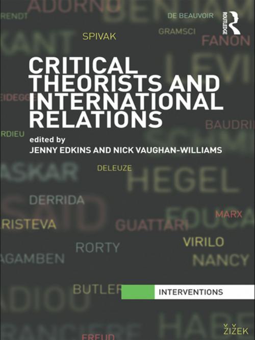 Cover of the book Critical Theorists and International Relations by , Taylor and Francis
