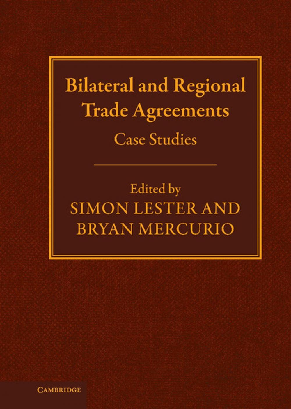 Big bigCover of Bilateral and Regional Trade Agreements