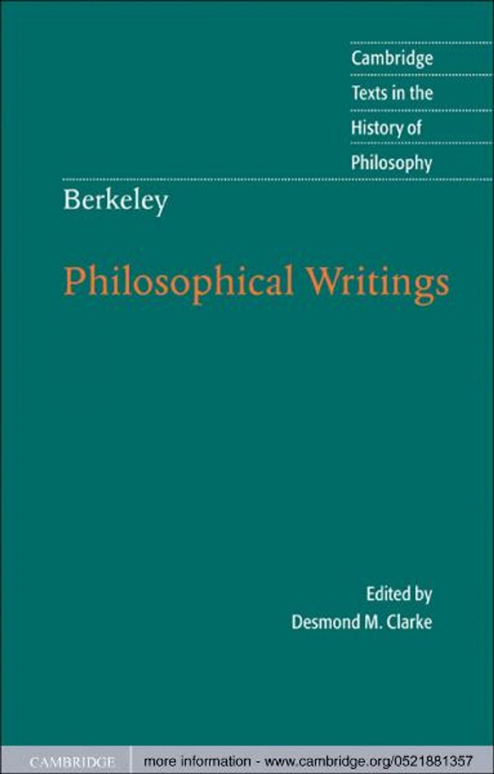 Big bigCover of Berkeley: Philosophical Writings