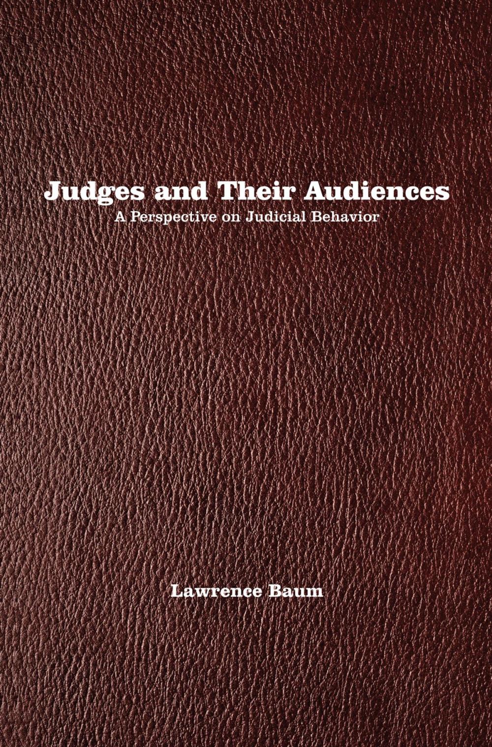 Big bigCover of Judges and Their Audiences