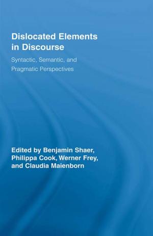 Cover of the book Dislocated Elements in Discourse by Alexander Tzonis, Liane Lefaivre