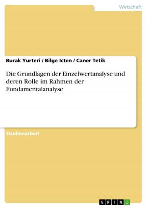 Cover of the book Die Grundlagen der Einzelwertanalyse und deren Rolle im Rahmen der Fundamentalanalyse by Caro Kaufmann
