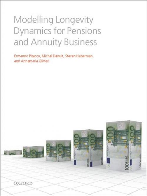 Cover of the book Modelling Longevity Dynamics for Pensions and Annuity Business by Ermanno Pitacco, Michel Denuit, Steven Haberman, Annamaria Olivieri, OUP Oxford