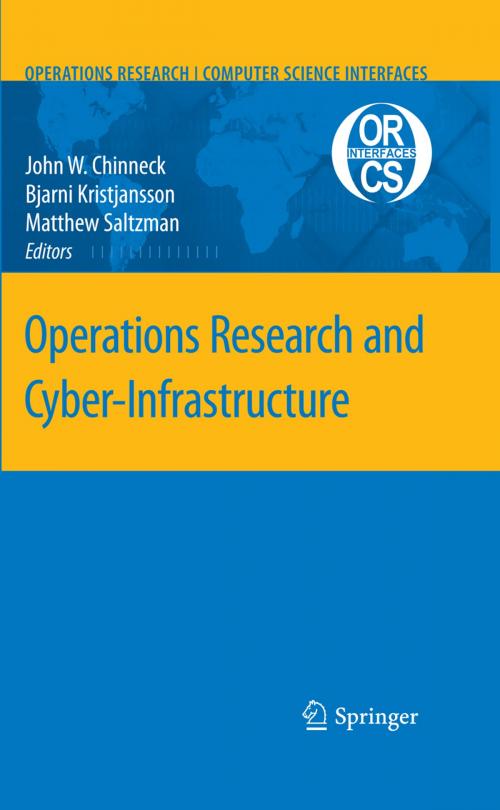 Cover of the book Operations Research and Cyber-Infrastructure by , Springer US
