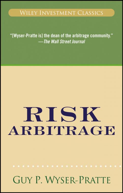 Cover of the book Risk Arbitrage by Guy Wyser-Pratte, Wiley