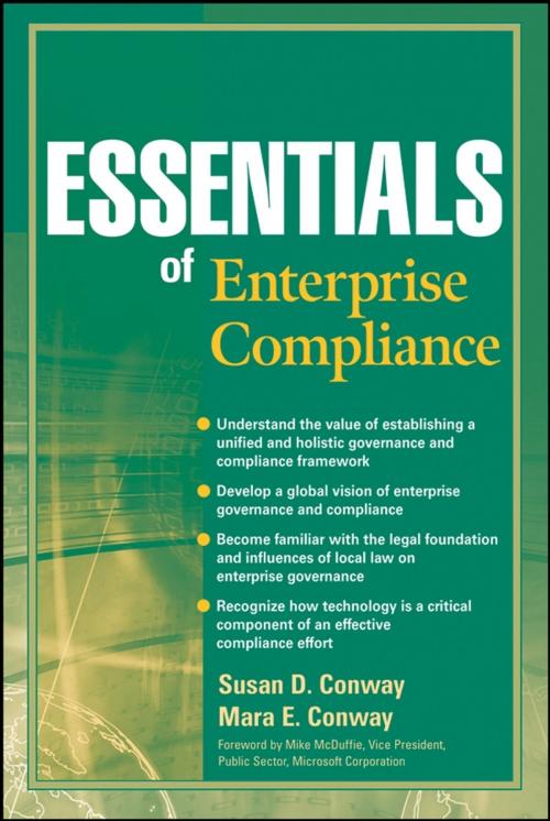 Cover of the book Essentials of Enterprise Compliance by Susan D. Conway, Mara E. Conway, Wiley