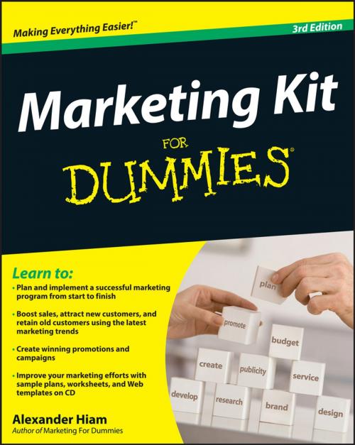 Cover of the book Marketing Kit for Dummies by Alexander Hiam, Wiley