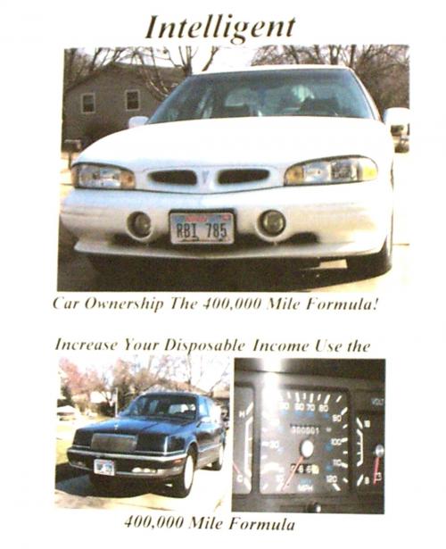 Cover of the book Intelligent Car Ownership The 400,000 Mile Formula by Tom Tomoser, Ordinary People Can Win