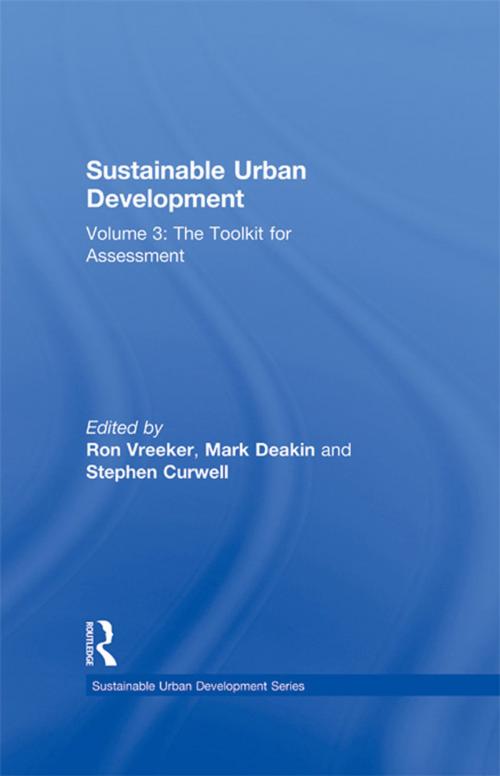 Cover of the book Sustainable Urban Development Volume 3 by , Taylor and Francis