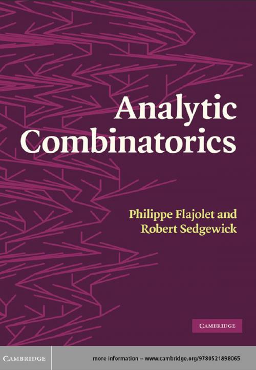 Cover of the book Analytic Combinatorics by Philippe Flajolet, Robert Sedgewick, Cambridge University Press