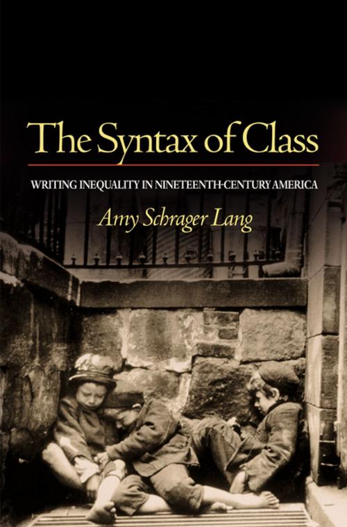 Cover of the book The Syntax of Class by Amy Schrager Lang, Princeton University Press