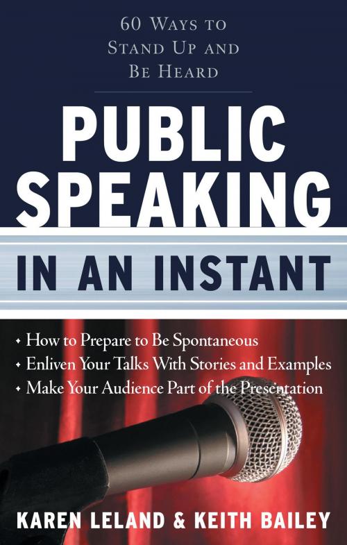 Cover of the book Public Speaking In An Instant by Karen Leland, Keith Bailey, Red Wheel Weiser