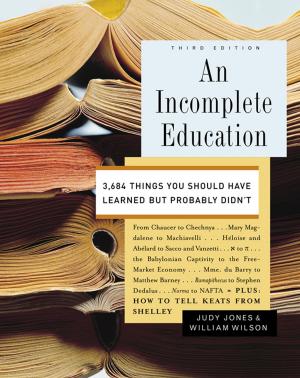 Book cover of An Incomplete Education